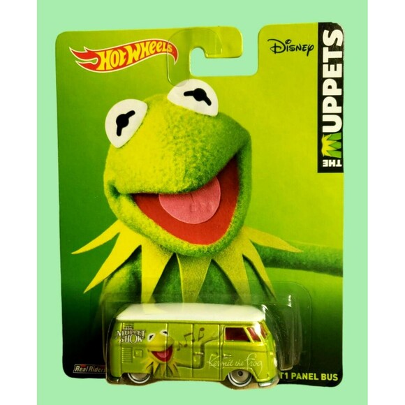 2014 Hot Wheels Pop Culture: The Muppets VOLKSWAGEN T1 PANEL BUS Lime Green 1:64